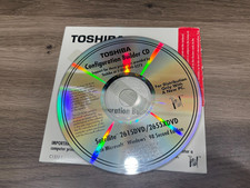 Toshiba Configuration Builder CD Satellite 2615DVD / 2655XDVD with Windows 98 picture