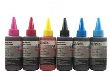 6x100ml dye refill ink kit for HP 84 85 DesignJet 30 30n 50PS 90 90gp 90r 130nr picture