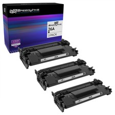 SPEEDY 3PK Replacement HP 26A CF226A Black Toner for LaserJet Pro M402d M426dw picture