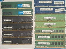 Lot of (11) Mixed Memory 4GB/8GB DDR4 2133/ 2400/2666/3200mhz + (2) 2GB DDR3 RAM picture
