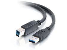 Legrand - C2G USB 3.0 Cable, A to B Black Data 9.8 Feet, picture