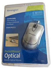 2003 Kensington Mobile Optical Dimond Eye Pocket Mouse Gray 72114 Windows & Mac picture