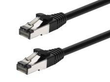 Monoprice Cat8 Patch Cable 30Ft Black S/FTP 28AWG 2GHz 40G RJ45 Ethernet Cable picture