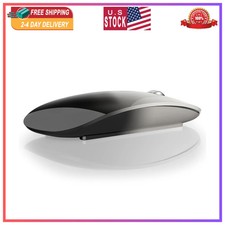 TENMOS M18 Bluetooth Mouse, USB C Rechargeable Wireless Mouse, Grey&Black picture