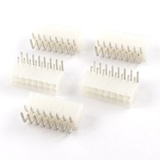 5 Pcs 16 Pin 90 Degree Terminal Power Supply PCB ATX Connector Beige picture
