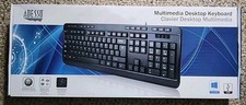 Adesso AKB-132UB Multimedia Desktop Keyboard Black picture