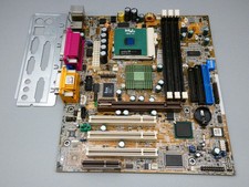 Asus CUSL2-M Rev 1.03 Socket 370 with Intel Pentium III 733 MHz CPU + IO Shield picture
