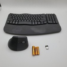 Logitech Wave Keys & Lift Vertical Mouse - Graphite [920-013610] picture