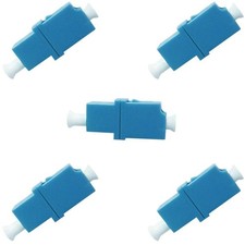 5 PCS LC Fiber Coupler Single Mode LC To LC Optic Cable Extender Connector picture