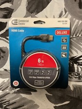 🌻 Commercial Electric 6 ft. Deluxe HDMI Cable 🆕 picture