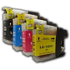 4 PKS Ink Cartridge for Brother LC-107 LC-105 MFC-J285DW MFC-J470DW picture