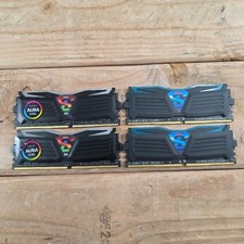Lot of 4 Geil Ram Stick RGB Aura Sync 2x8GB 2x4GB PC4-19200 Super Luce DDR4 Asus picture
