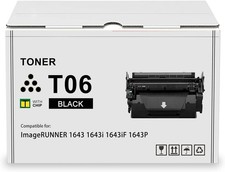 Compatible w/ Canon T06 Black Toner Cartridge for imageRUNNER 1643 1643iF 1643P picture