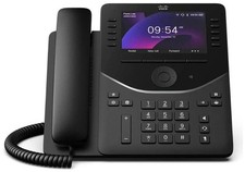 Cisco Desk IP Phone 9861 Corded Bluetooth Wi-Fi Carbon Black Model DP-9861-K9= picture