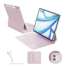 Raymcraft iPad Air 13 Keyboard Case Pink Backlit Trackpad Pro 12.9 PINK picture