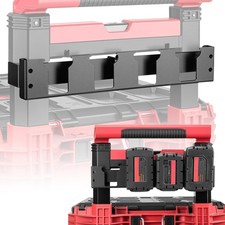 4 Slots Battery Holder Compatible with Milwaukee 18V Battery,Effortless Side ... picture