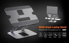 J5create Multi Angle Aluminum Laptop Tablet Stand Foldable Adjustable Height picture