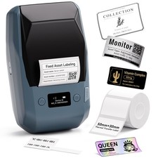 NIIMBOT M2 Label Maker with Tape 2Inch Thermal Transfer Label Printer, Blue picture
