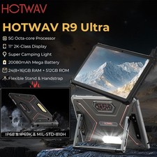 5G HOTWAV R9 Ultra Rugged Tablet AI Phone Android 15 Mobile Waterproof 20080mAh picture
