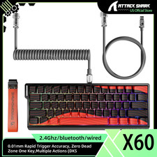 ATTACK SHARK x MAMBASNAKE X60 HE Rapid Trigger  Gaming Keyboard With C01 Cable picture