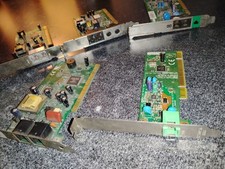 Lot of 5 Vintage 56K Modem Cards Lucent PCI, HP, Zoom etc Tested picture