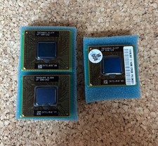 Lot of 3 Vintage Intel Mobile CPUs - Pentium III 600/500/Celeron 550  Socket 478 picture