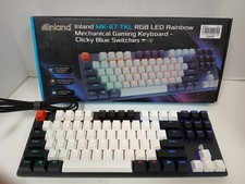 Inland MK-87 TKL RGB LED Wired Mechanical Gaming Keyboard - Clicky Blue Switches picture