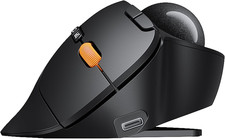 ProtoArc EM05 NL Vertical Ergonomic Wireless Trackball Rechargeable Mouse Gray picture