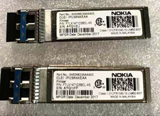 LOT of 10, Nokia 10G 1310NM LR SFP+ Optical Transceiver 3HE04823AAAA01 picture
