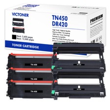 3PK TN450 2PK DR420 Toner Drum Compatible With Brother DCP-7065DN MFC-7860DW picture