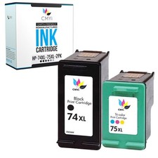 CMYi Compatible Ink Cartridge HP 74XL 75XL  Black Color Combo Pack picture