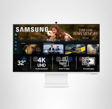 Samsung 32” Smart 4K Monitor M8 M80F (LS32FM803UNXZA) USB-C, Camera - New w/Box picture