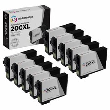 LD 10PK Replacements for Epson 200 XL 200XL T200XL120 HY Black Ink XP-310 XP-400 picture