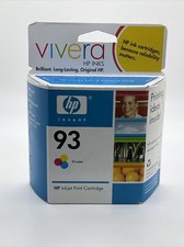 HP 93 Tri-color Inkjet Print Ink Cartridges Two Pack Vivera HP Inks Exp 2008 picture