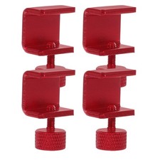 4Pcs Adjustable 3D Printer Bed Clamps Red Aluminum Alloy Heat Bed Clips picture