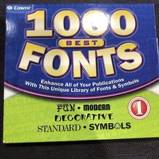 Cosmi 1,000 Best Fonts picture