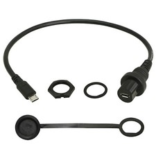 1pc Micro USB Male to Female Mount Extension Dash Flush Dashboard Cable Car Boat picture