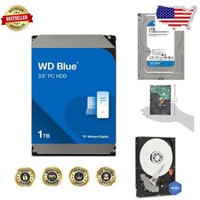 1TB WD Blue PC Hard Drive - 7200 RPM, SATA 6Gb/s, 64MB Cache, 3.5