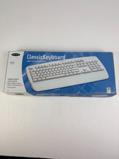 VTG Belkin Classic Keyboard Quiet Accuracy Hot Keys 5' Cord PS/2 NOS White picture