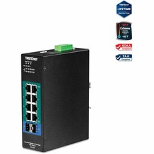 Trendnet TIPG102i 10-Port Industrial Gigabit PoE+ Switch picture