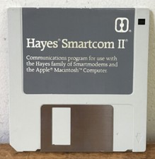 Vtg 1986 Hayes Smartcom II Communications Program Apple Macintosh Floppy Disk picture