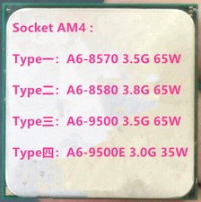 AMD A6-Series A6-8570 A6-8580 A6-9500 A6-9500E 3.0 Ghz Dual-Core Socket Am4 CPU picture