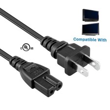 2 Prong 6FT UL AC Power Cord for Vizio Sharp Sanyo Emerson LED TV LCD picture