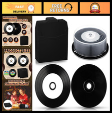 25 Pcs 700MB Recordable Blank Media Discs 80 Min 52X Inkjet Printable + Kraft Ba picture