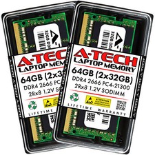 64GB 2x32GB DDR4-2666 MSI GL75 WS65 8SK GT76 Titan DT GE65 Raider 9Sx Memory RAM picture