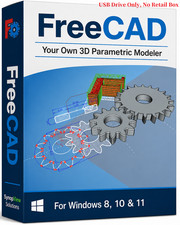FreeCAD 2D 3D Parametric Graphic Modeling Design Software 2026 For Windows USB picture