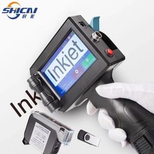 Chipless handheld inkjet printer prints production date text barcode number picture