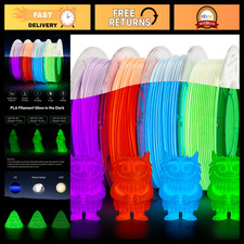 Glow in the Dark Silk PLA Filament 1.75mm Multicolor 200g x 4 Pack - High Accura picture