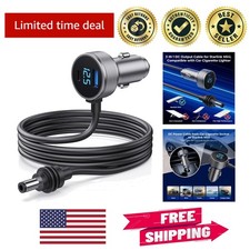 Starlink Mini 3-in-1 Car Charger: Durable DC Cable with Digital Display, 6.5FT picture