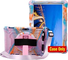 Case for ZZB ZB10 Tablet 10 inch, Silicone Stand Cover for Pritom M10, Rose Purp picture